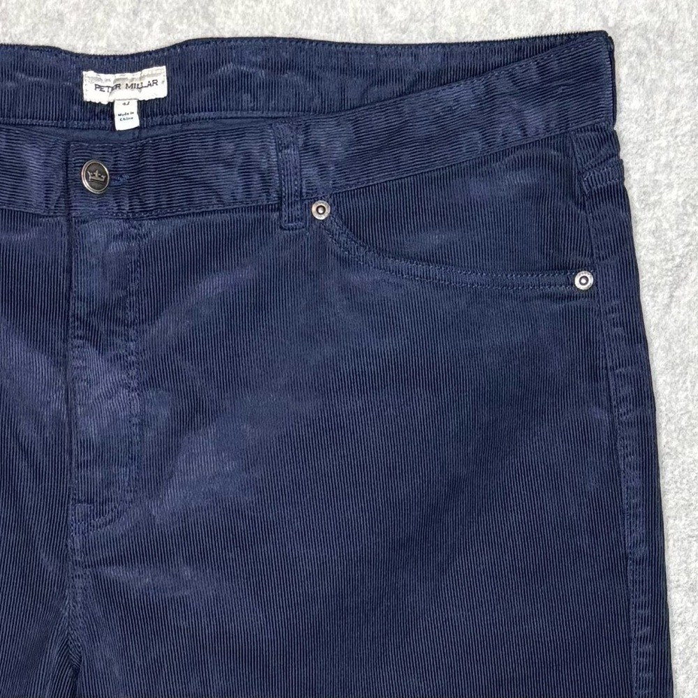 Peter Millar Superior Soft Corduroy Classic Fit Five-Pocket Pant-Navy-Men 42